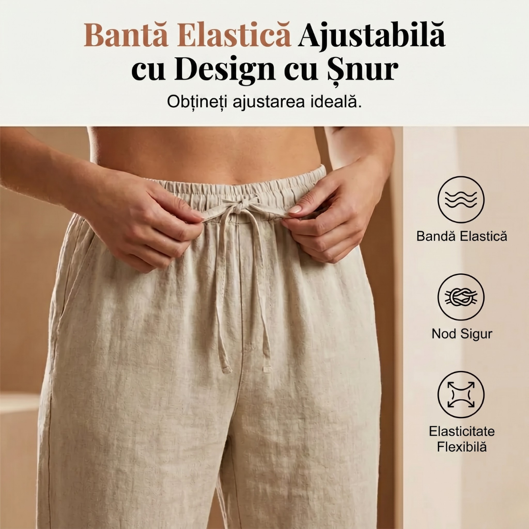 Cotton shorts with elastic waistband and drawstring, beige