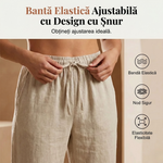 Cotton shorts with elastic waistband and drawstring, beige