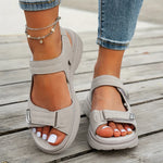 Chanel orthopedic non-slip sandals in light gray, open toe, adjustable strap, padded heel