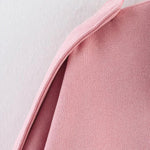 Pink short elegant jacket, collar and front seam detail
