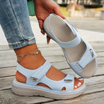 Chanel orthopedic non-slip sandals in light blue, open toe, perforated footbed, two straps