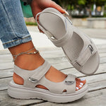 Chanel orthopedic non-slip sandals in light gray, open toe, perforated insole, two straps