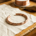 Doina Bucaresti Grove copper bracelet with curved chain links